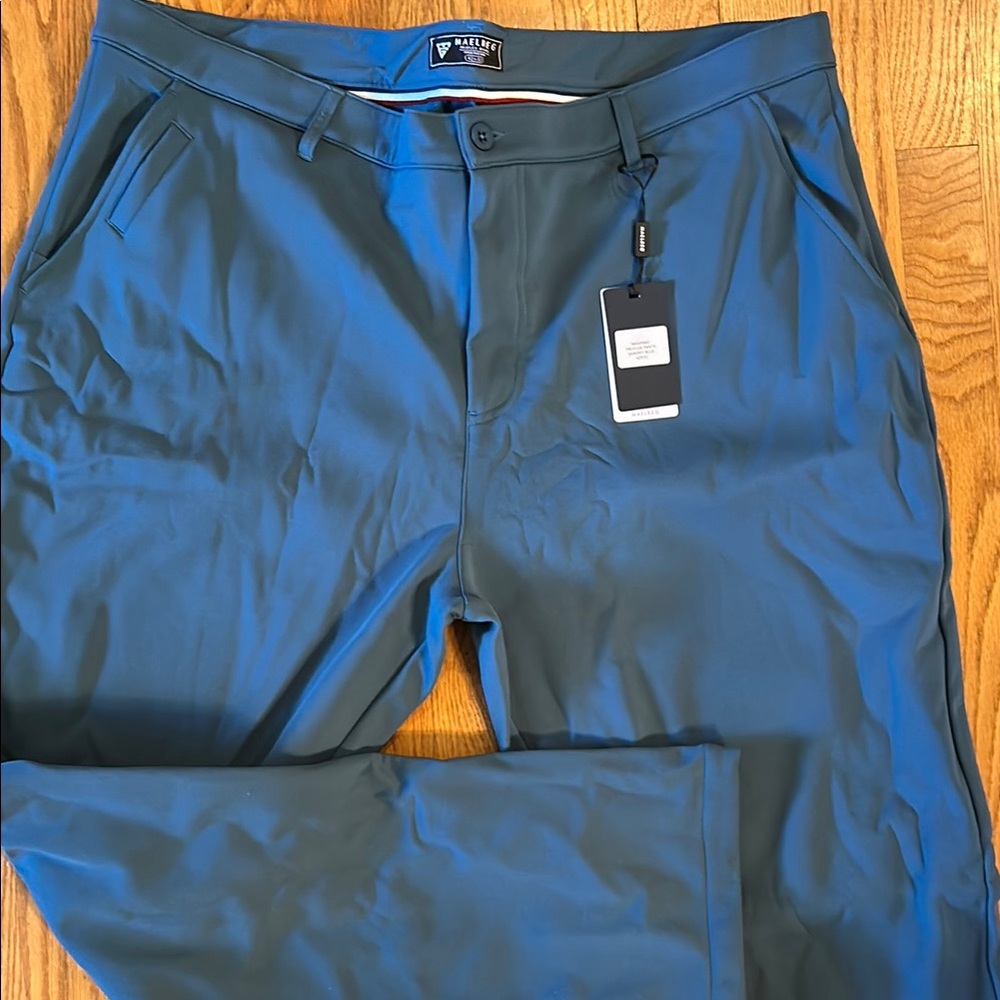 42x32 NWT Maelreg Men's Saxony Blue Golf Pants